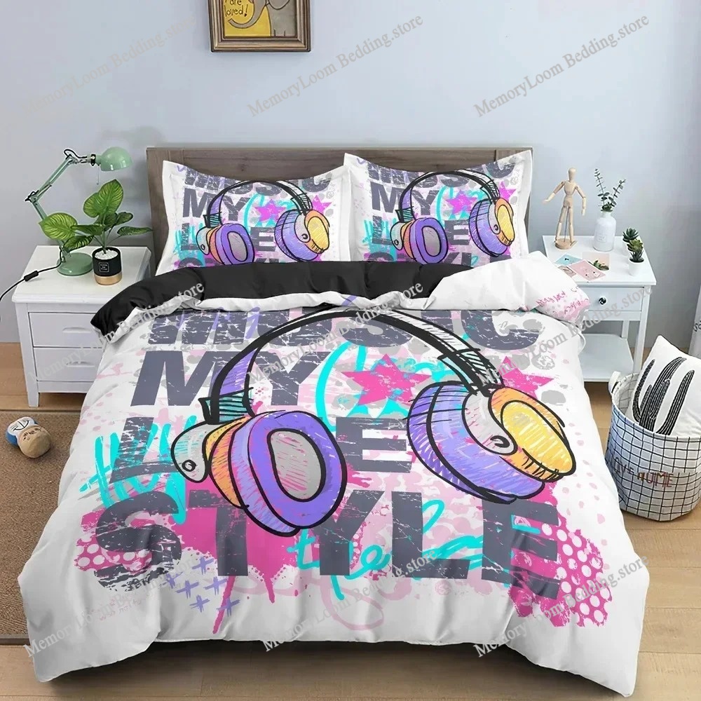 Home Textiles Trends - Fashion Trend Modern Graffiti Colorful Bedding