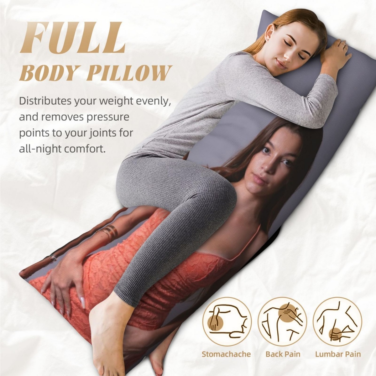1 Custom Photo Body Pillowcase - огляд і ціна Home Textiles & Furnishings